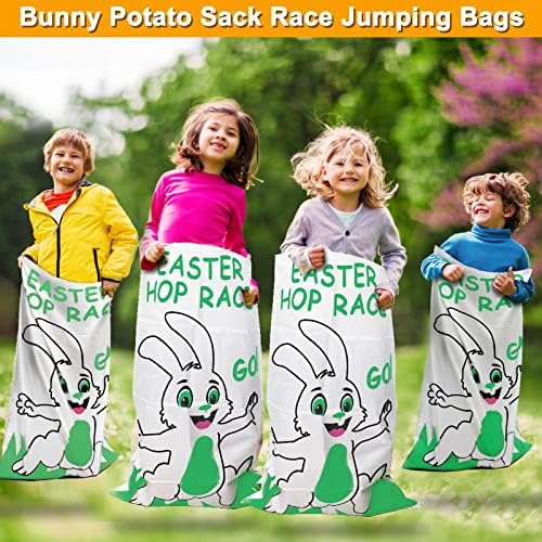 Inflatable bunny ear ring toss game set for outdoor activities
