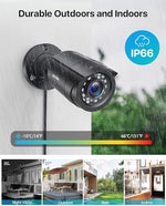 Side profile of Zosi 1080p bullet surveillance camera