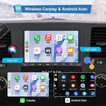 Android 13 vehicle multimedia receiver showing built-in GPS navigation map layout.