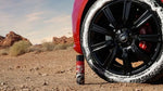 Comparison of clean and dirty tire using Black Magic foam