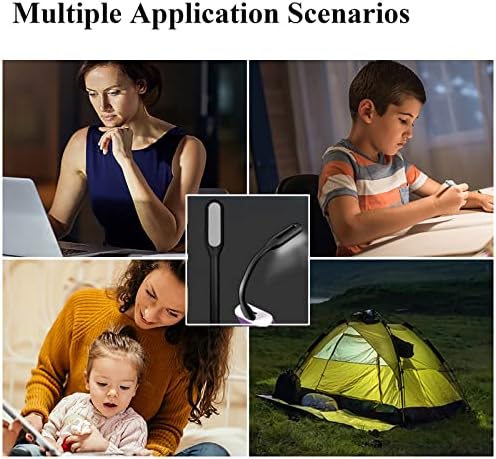 Soseelnee portable reading night lamp adjusted at a ninety degree angle to demonstrate the flexible three hundred and sixty degree neck utility