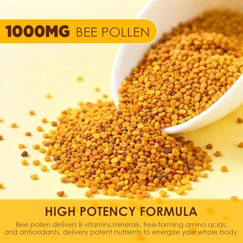 Nextdia 60 count bee pollen immune support gummies packaging and capsule alternative details