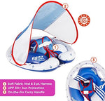 Baby using SwimSchool float with adjustable safety seat