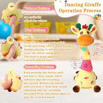 Close up of LLUKEME electronic musical giraffe toy