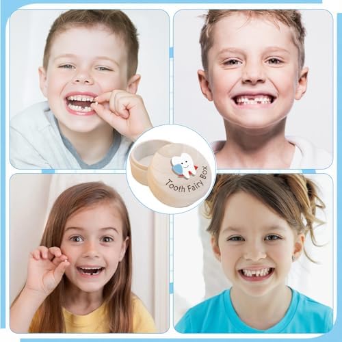 Vynflick tooth keepsake box hanging on a doorknob