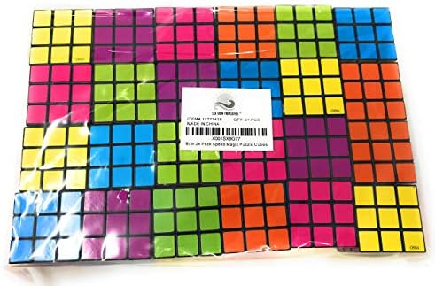 Funiverse durable ABS plastic brain teaser cubes viewed from an overhead angle.