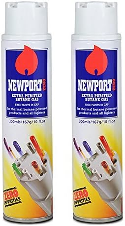 2 cans of Newport 300ml Ultra Purified Butane Fuel Zero Impurities by Newport - Image 1