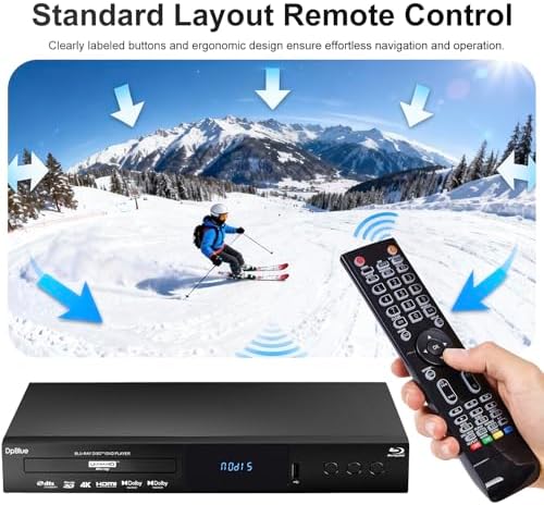 Product packaging box for the authentic imported DpBlue 4K ultra high definition universal disc player