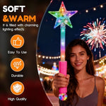 PartyFrenzy light up star wand with flowing ribbons