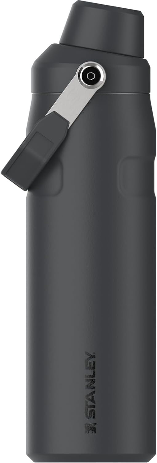 Stanley IceFlow Fast Flow Water Bottle 24 oz | Angled Spout Lid | Lightweight and Leakproof for Travel and Sports | Insulated Stainless Steel | BPA-Free | Black - Image 15