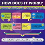 Neviss non melatonin sleep and relaxation gummies side label detailing the time release blend instructions.