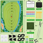 Golf chipping game set components including balls and accessories
