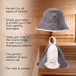 Halsa breathable wool sauna hat texture