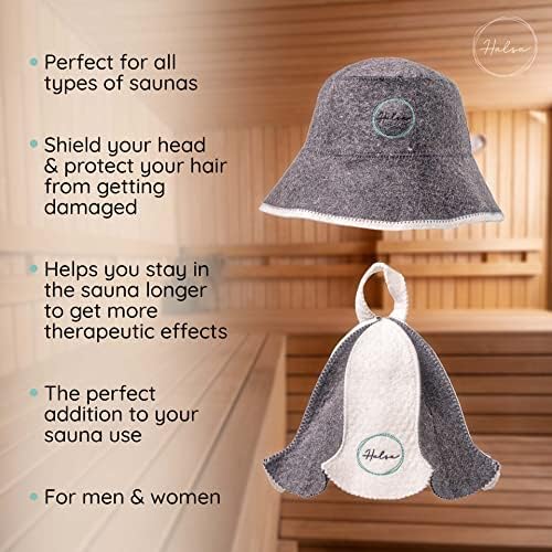Halsa breathable wool sauna hat texture