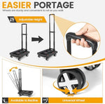 Orzbow folding travel cart showing adjustable handle