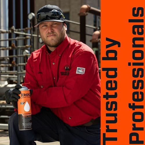 Kroil corrosion inhibitor spray applied to metal hinges