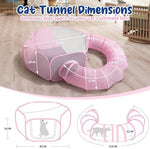 Foldable Cat Tunnel Playpen - Detachable Indoor/Outdoor Pet Enclosure with Storage Bag | Portable Cat Tent & Play Tunnel - Image 6