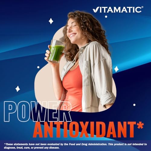 Side profile of Vitamatic Alpha Lipoic Acid dietary supplement showing gluten free and soy free labels