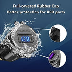Qidoe hella din to usb adapter plug with protective waterproof rubber cap on