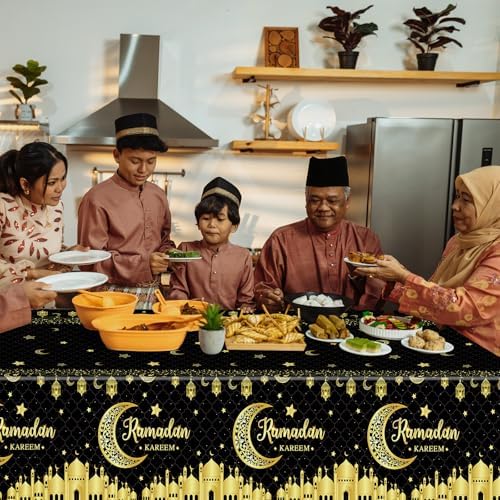 Two piece disposable Ramadan table cover set