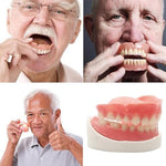 Person smiling using Brige DIY fake teeth set