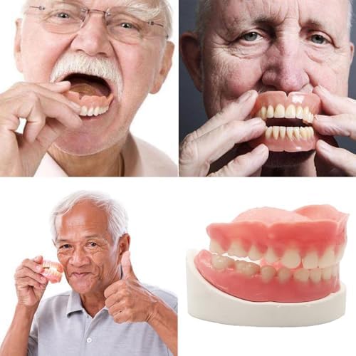 Person smiling using Brige DIY fake teeth set