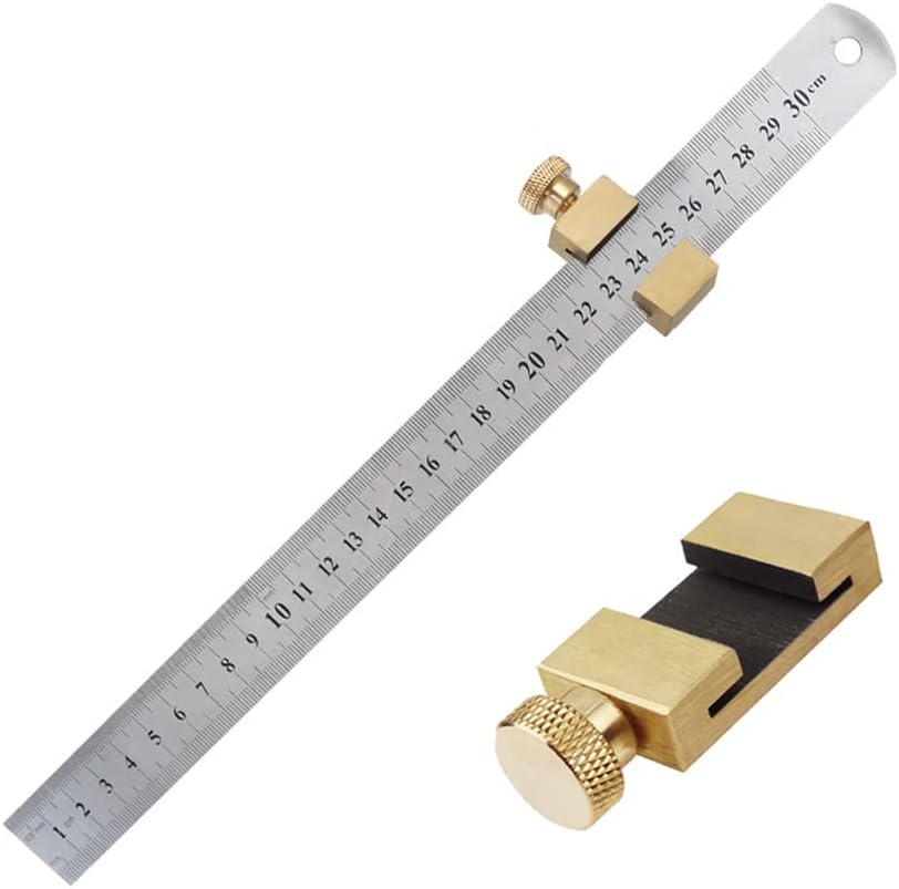 Wixine steel ruler positioning tool front view carpentry woodworking accessory