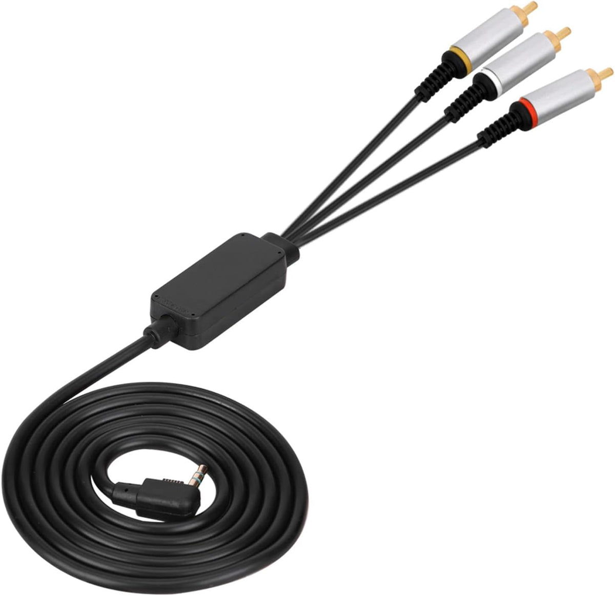 Luatoxry AV replacement cable front view showing the 3.5mm gaming console plug