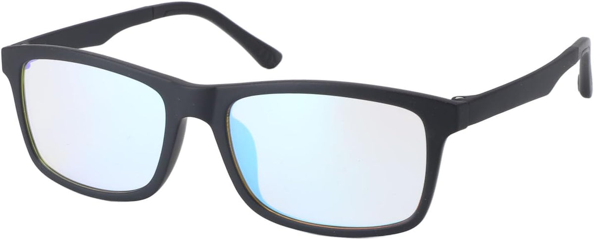 YDuupxe color blind glasses front view with matte black frame