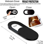 Ultra thin camera privacy blocker applied on a modern laptop screen