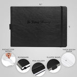 Skyline memorial guest book closed cover