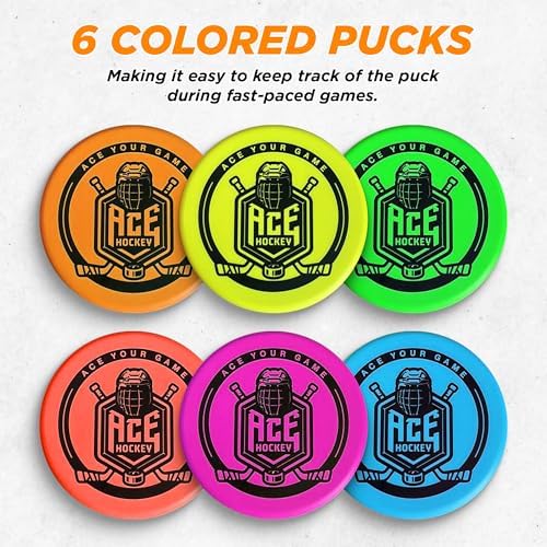 Ace Hockey three inch regulation size soft foam knee hockey pucks
