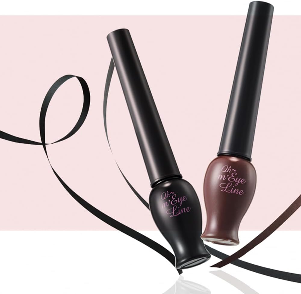 Quick drying gray liquid liner bottle next to its official product box packaging