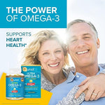 Premium imported American omega 3 heart health supplements packaging