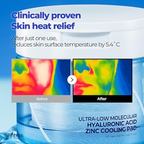 Isntree Ultra Low Molecular Hyaluronic Acid Zinc Cooling Pad ingredients label
