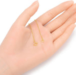 Adabele sterling silver necklace extender box link detail