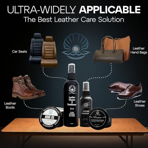 Invisible leather protection spray for heat cold and humidity defense on luxury bags