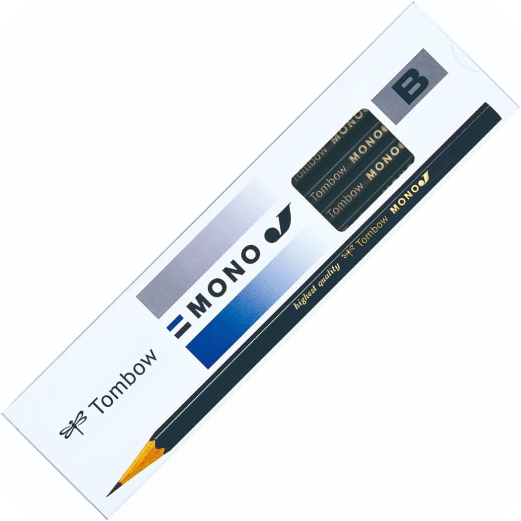 Tombow MONO-J2B 1 dozen pencils ready for sketching