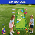 Hyes kids golf set accessories including 8 balls and holes