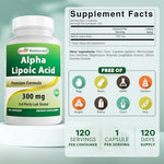 Best Naturals cellular antioxidant supplement capsules label details for nerve health support