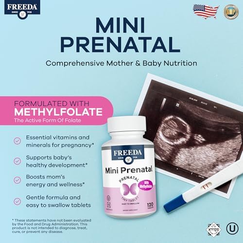 Freeda Mini Prenatal 120 count label details