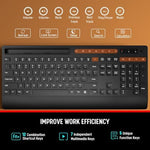 Trueque computer input peripherals packaging showing included standard batteries and power switches