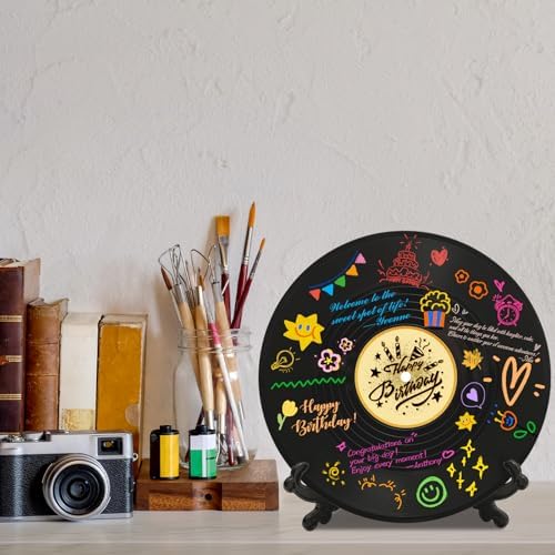 Colorful markers included with birthday guest book
