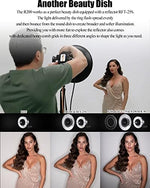 Godox portable flash modifier setup showing the foldable camera bracket assembly