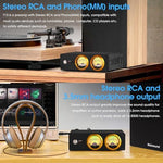 Premium moving magnet turntable preamplifier with gold plated stereo input terminals