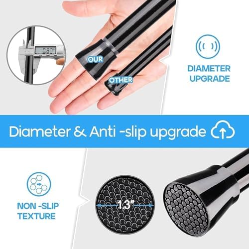 Adjustable spring rod extended for wardrobe storage use