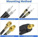 Superbat RG58 coaxial cable used for Ham radio antenna setup