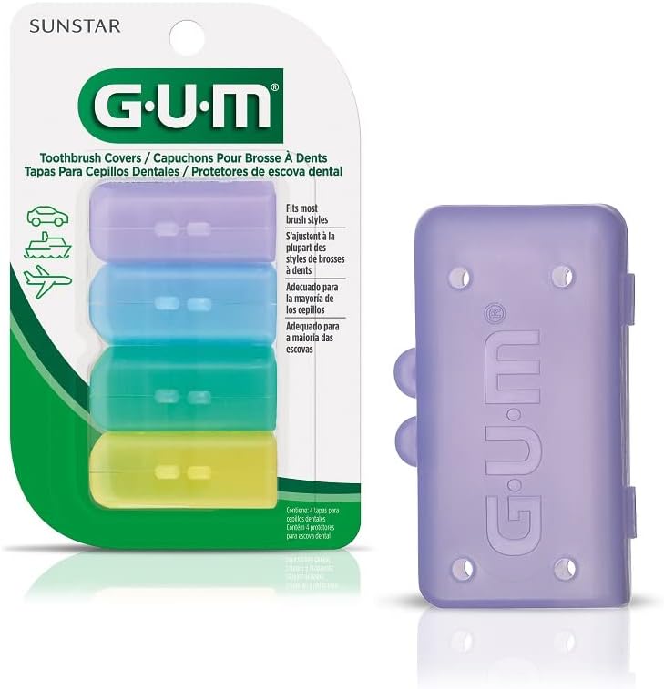 Butler G-U-M Toothbrush Anti-Bacterial Covers - 152RA, 4 Ea - Image 1