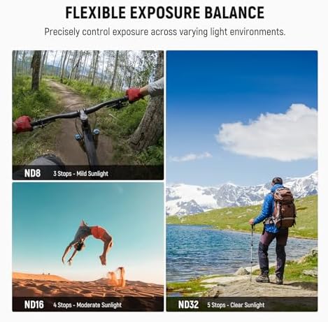 Dji Osmo Nano camera with Neewer optical glass filters