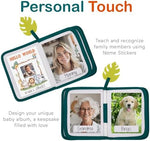Urban Kiddy imported infant memory book highlighting the built-in baby-safe mirror feature.
